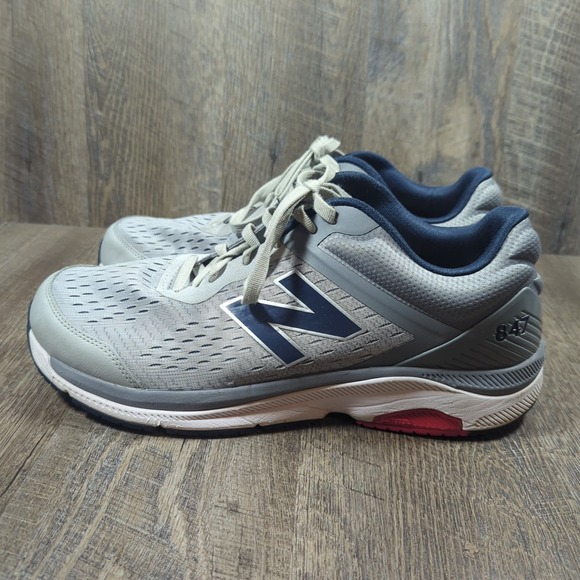 New Balance 847 Men's Size 13 2E MW847LG4 Walking Running Shoes Silver Gray Blue - Picture 7 of 14